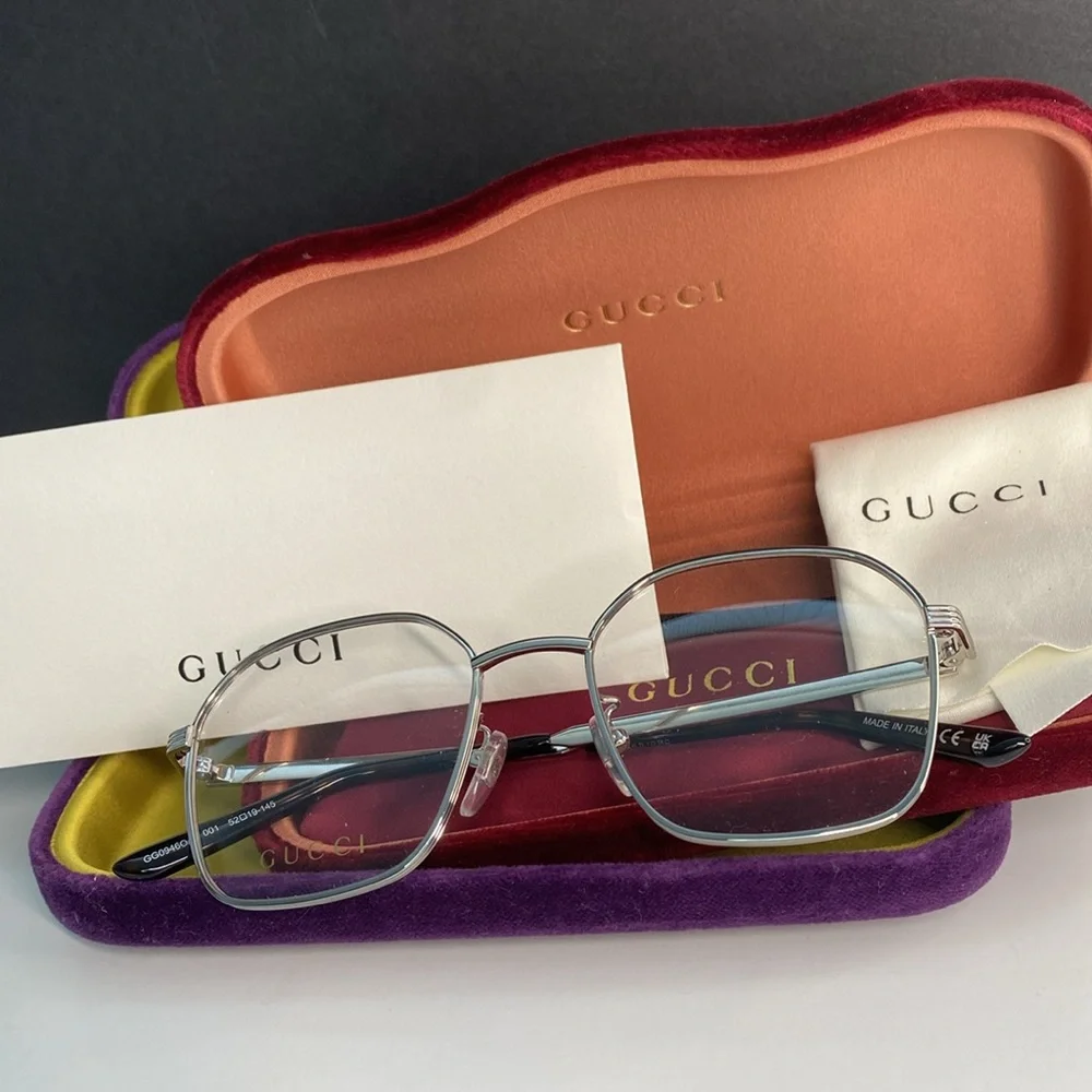Gucci Metal Oversized GG0946O 001 Eyeglasses